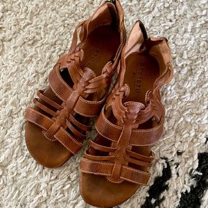 Bed Stu Cara Sandals Tan Rustic 8.5